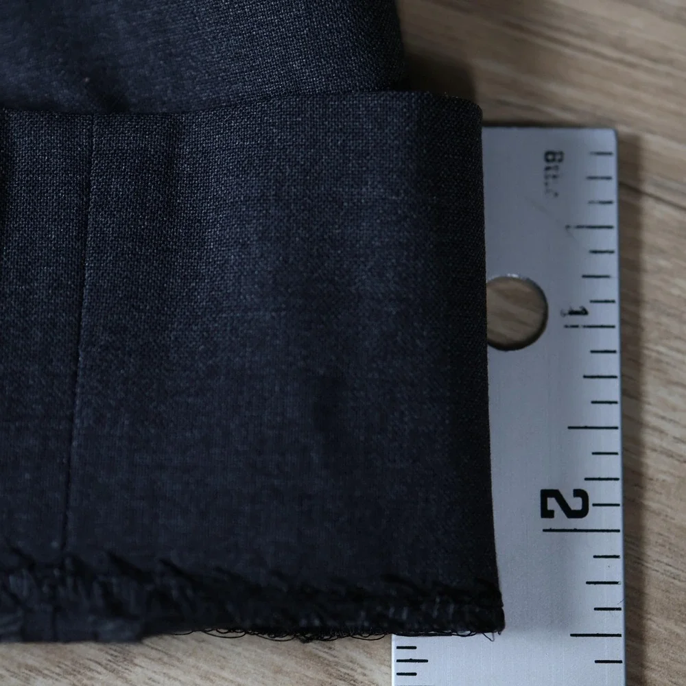Canali Dress Pants Mens 37x27 Gray Wool Pleated Dress Trousers Slacks Preppy